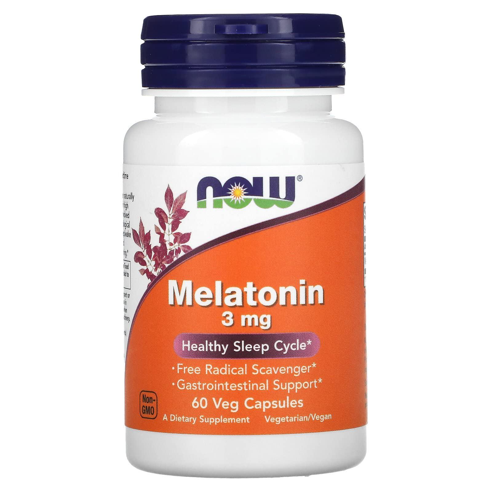 Мелатонин NOW Foods Melatonin 3 мг 60 капс. (3004)