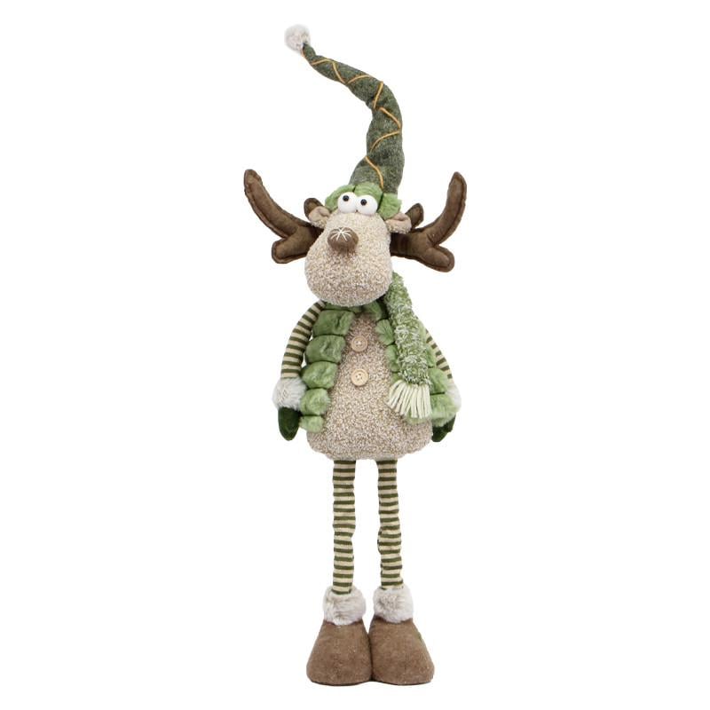Мягкая фигура новогодняя Lesko YH259905A Олень под елку 85 см Green (31160227) Мягкая фигура новогодняя Lesko YH259905A Олень под елку 85 см Green (31160227)