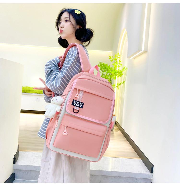 Шкільний рюкзак для дівчинки 5в1 Рожевий (yy613-2) - фото 3 Шкільний рюкзак для дівчинки 5в1 Рожевий (yy613-2) - фото 3