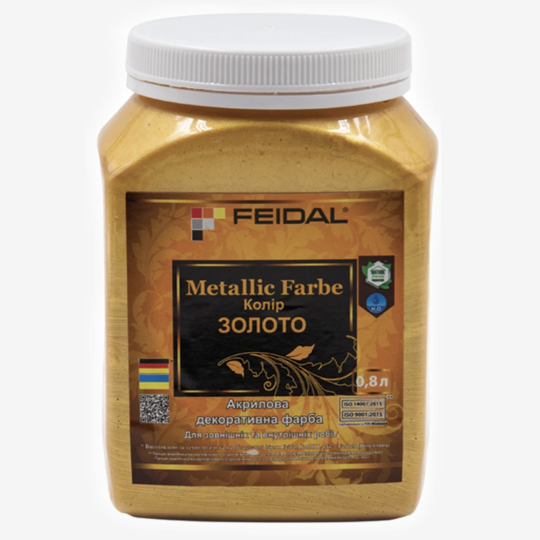 Эмаль с металлическим перламутровым блеском Feidal Metallic Farbe 0,8 л Золотой (1886454918) Эмаль с металлическим перламутровым блеском Feidal Metallic Farbe 0,8 л Золотой (1886454918)