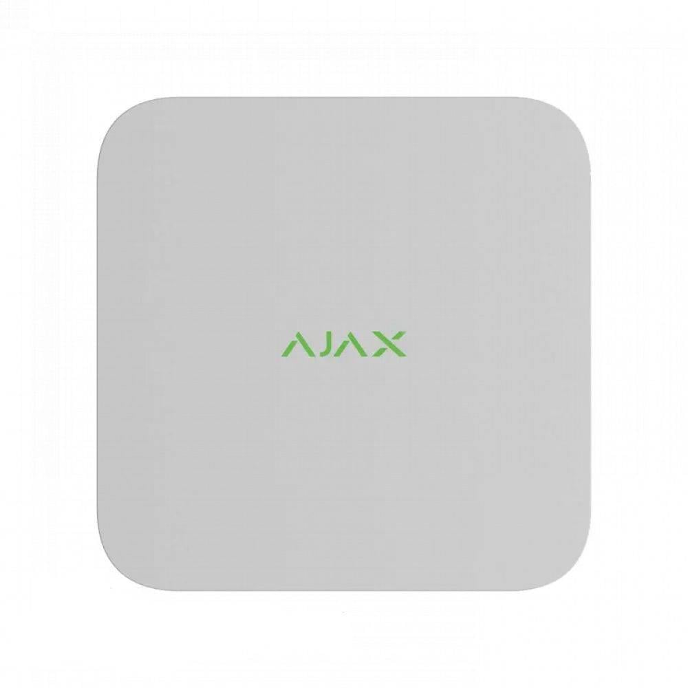 Відеореєстратор мережевий Ajax NVR 8ch до 4К ONVIF/RTSP H.265/H.264 до 16Тб White (33255)