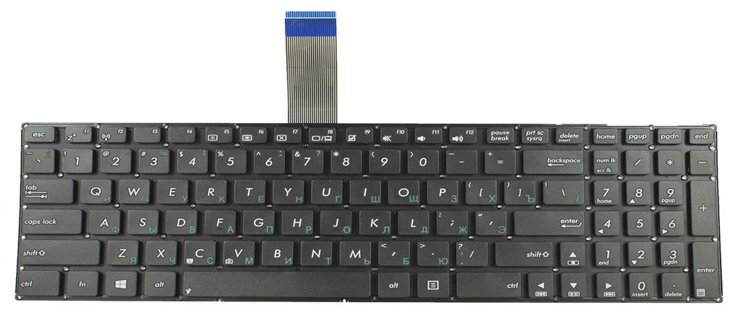 Клавиатура для ноутбука Asus F750/F750JB матовая (0KNB0-610ARU00)