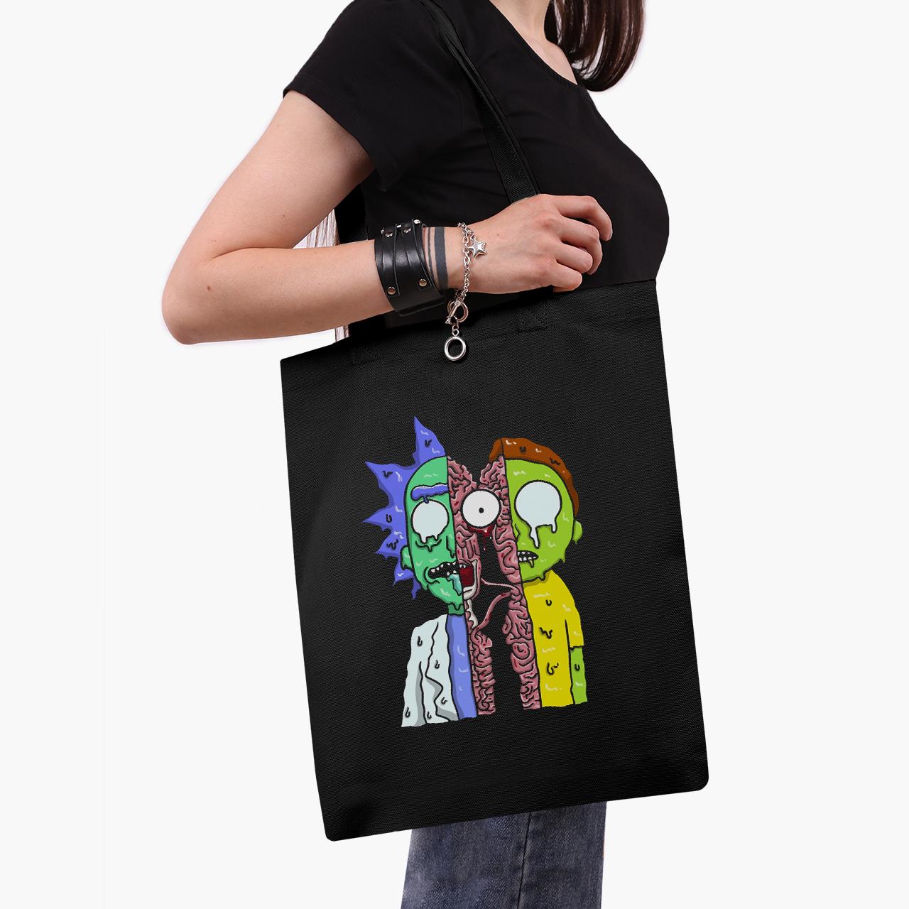 Эко сумка шоппер Rick Sanchez Rick and Morty 41x35 см Черный (9227-2940-BKZ)