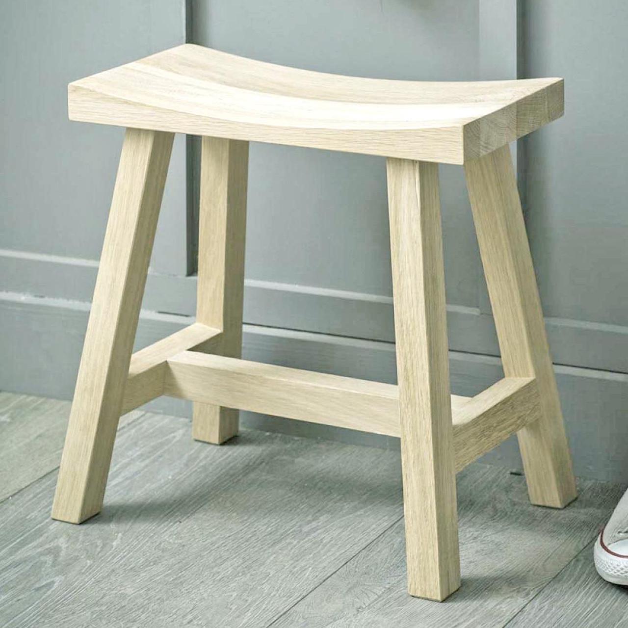 Табурет для ванной из дерева Поринес Бланже (ТВН-002901)