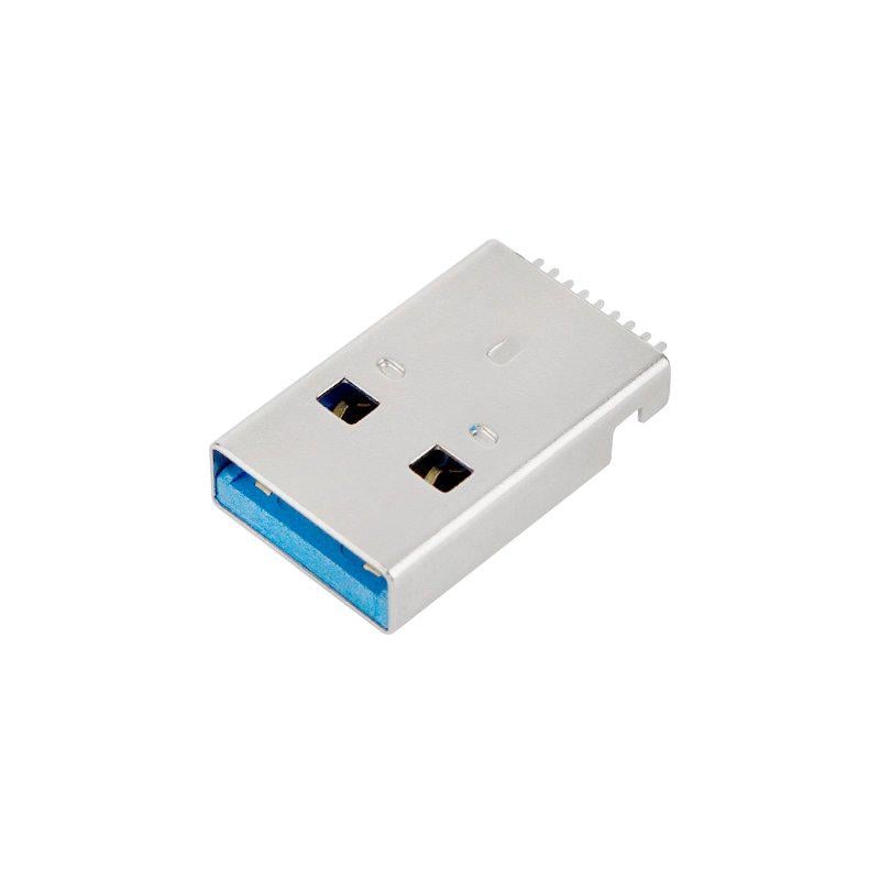 Штекер USB 3.0 Прямой на плату горизонтально V1 (A150007) Штекер USB 3.0 Прямой на плату горизонтально V1 (A150007)