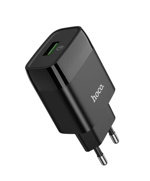 Зарядное устройство кружевное Hoco C72Q Glorious 1Port USB QC3.0 Black (м00191)