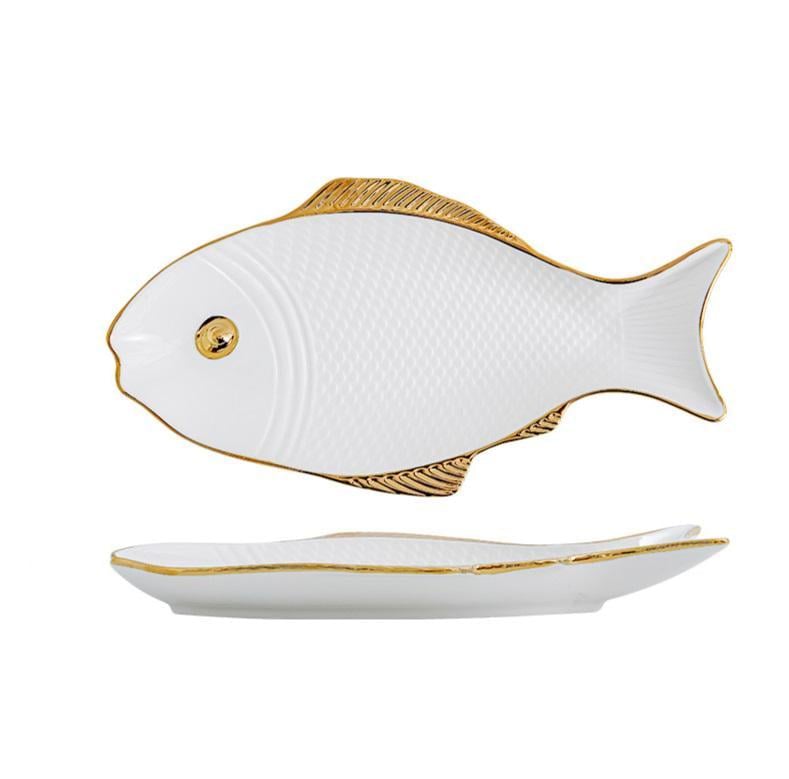 Блюдо Риба 14813 4х16х30,7 см Білий (4995141) Блюдо Риба 14813 4х16х30,7 см Білий (4995141)