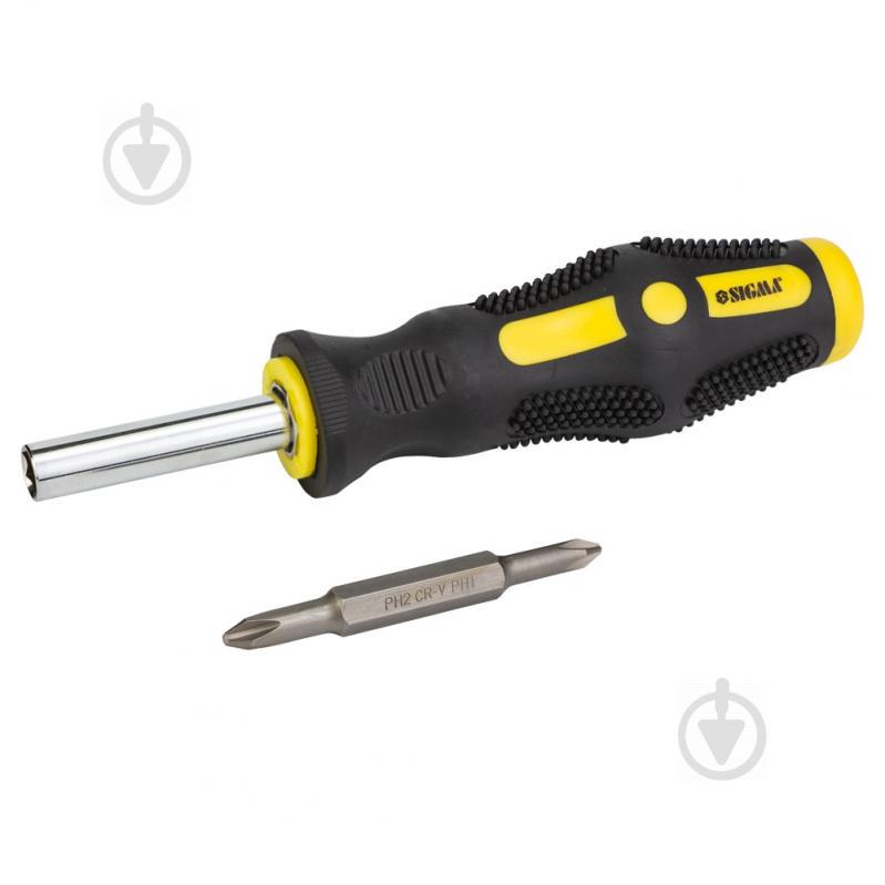 Викрутка з двосторонніми бітами 4в1 + адаптер CrV SIGMA (4002171) - фото 5 Викрутка з двосторонніми бітами 4в1 + адаптер CrV SIGMA (4002171) - фото 5