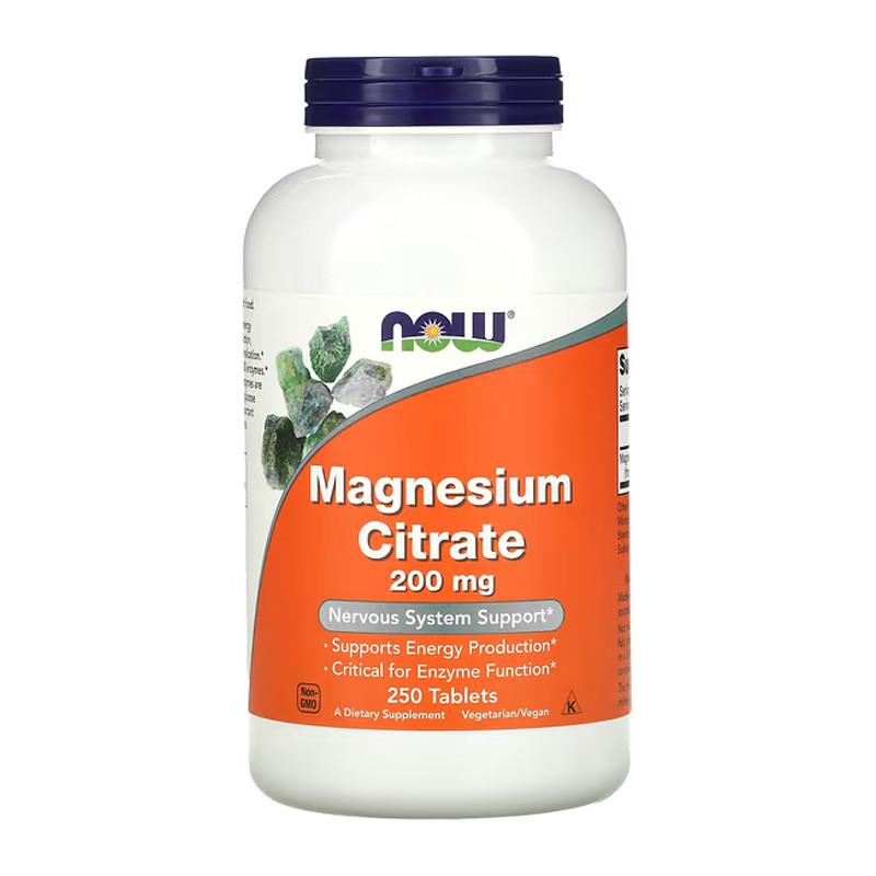 Магній NOW Magnesium Citrate 200 мг 250 капс. (07972-01) Магній NOW Magnesium Citrate 200 мг 250 капс. (07972-01)