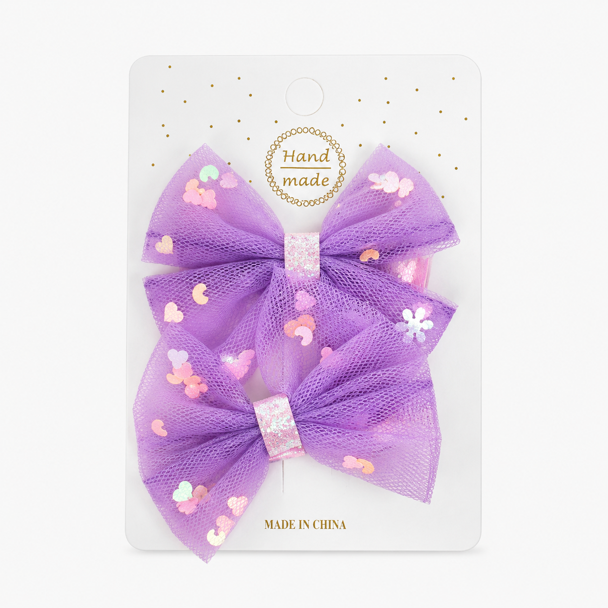 Набір шпильок для волосся Stenson WW02327 2 шт. Purple (36522504)