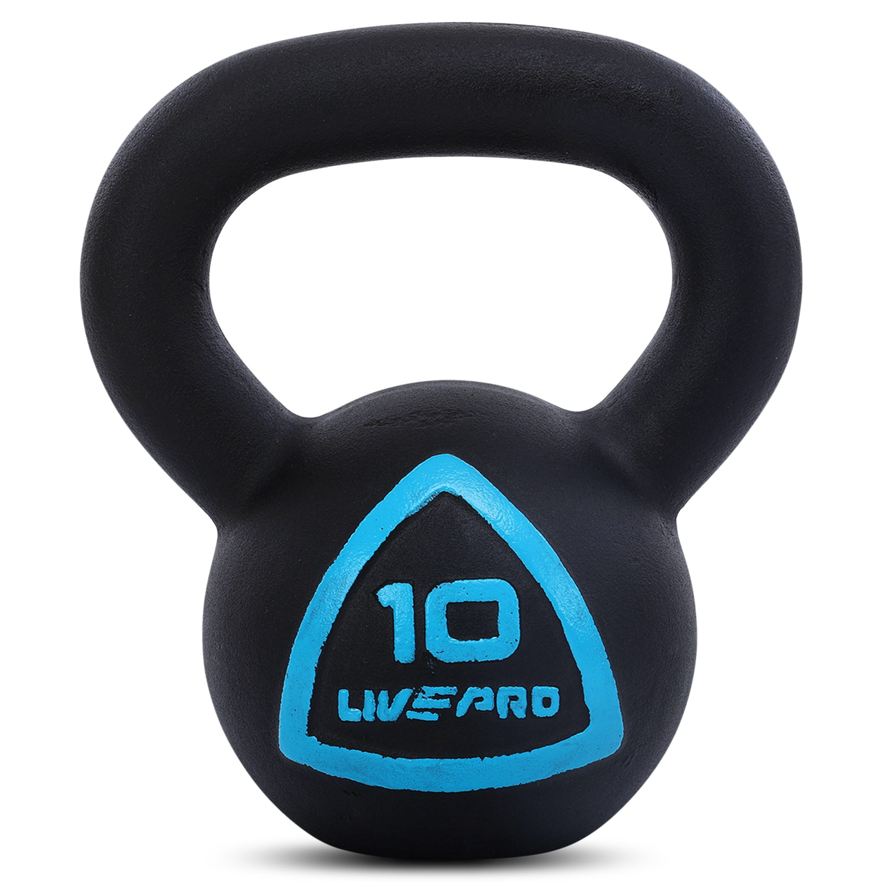 Гиря тренировочная цельная LiveUp LP8041-10 чугунная окрашенная 10 кг Черный (2532856190)