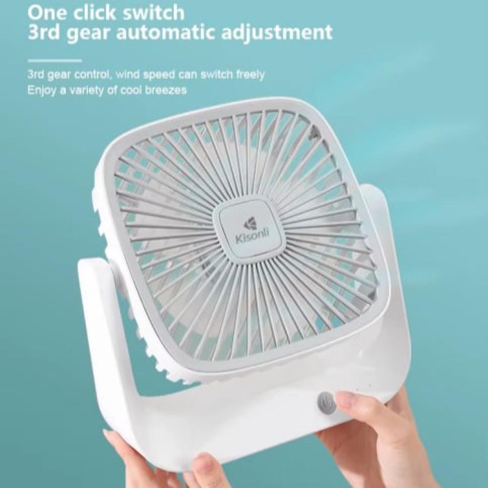 Вентилятор Kisonli F102 настольный 1200 mAh 22 см (F102) - фото 11