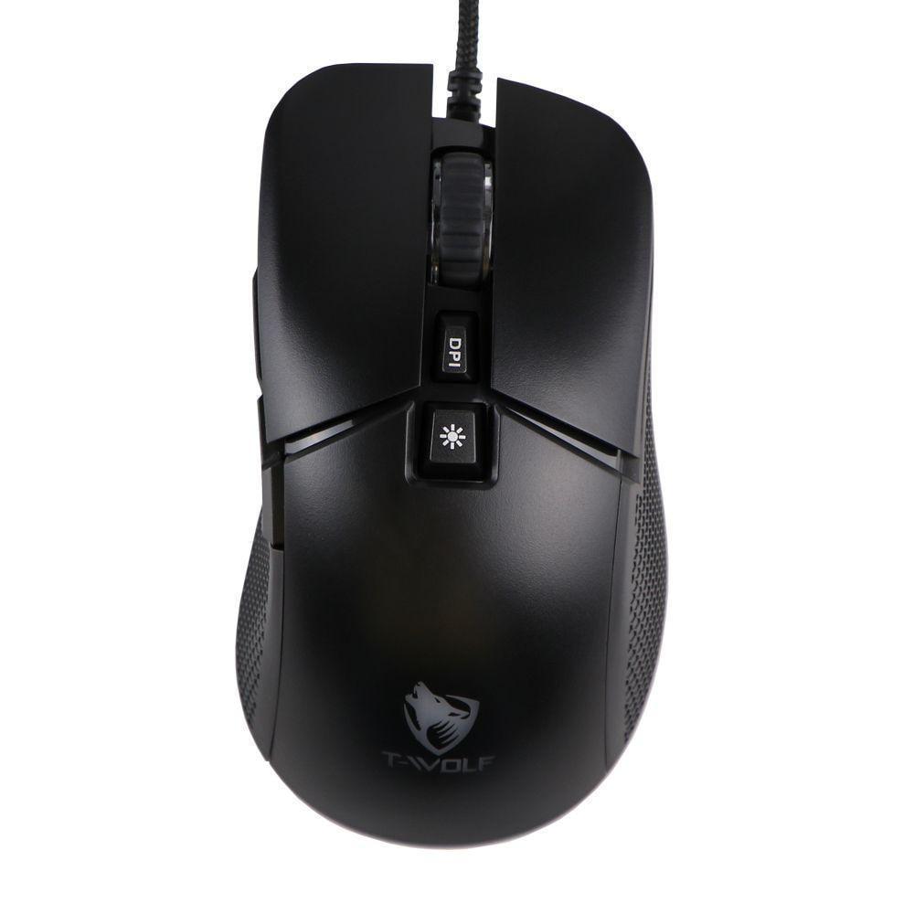 Компьютерная мышка игровая TWolf G590 RGB USB Черный (3001624102)