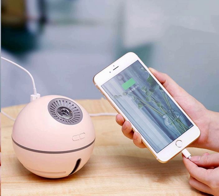 Индивидуальный увлажнитель воздуха для рабочего места салона авто и малых помещений вентилятор ночник (597409704) Розовый - фото 3 Индивидуальный увлажнитель воздуха для рабочего места салона авто и малых помещений вентилятор ночник (597409704) Розовый - фото 3