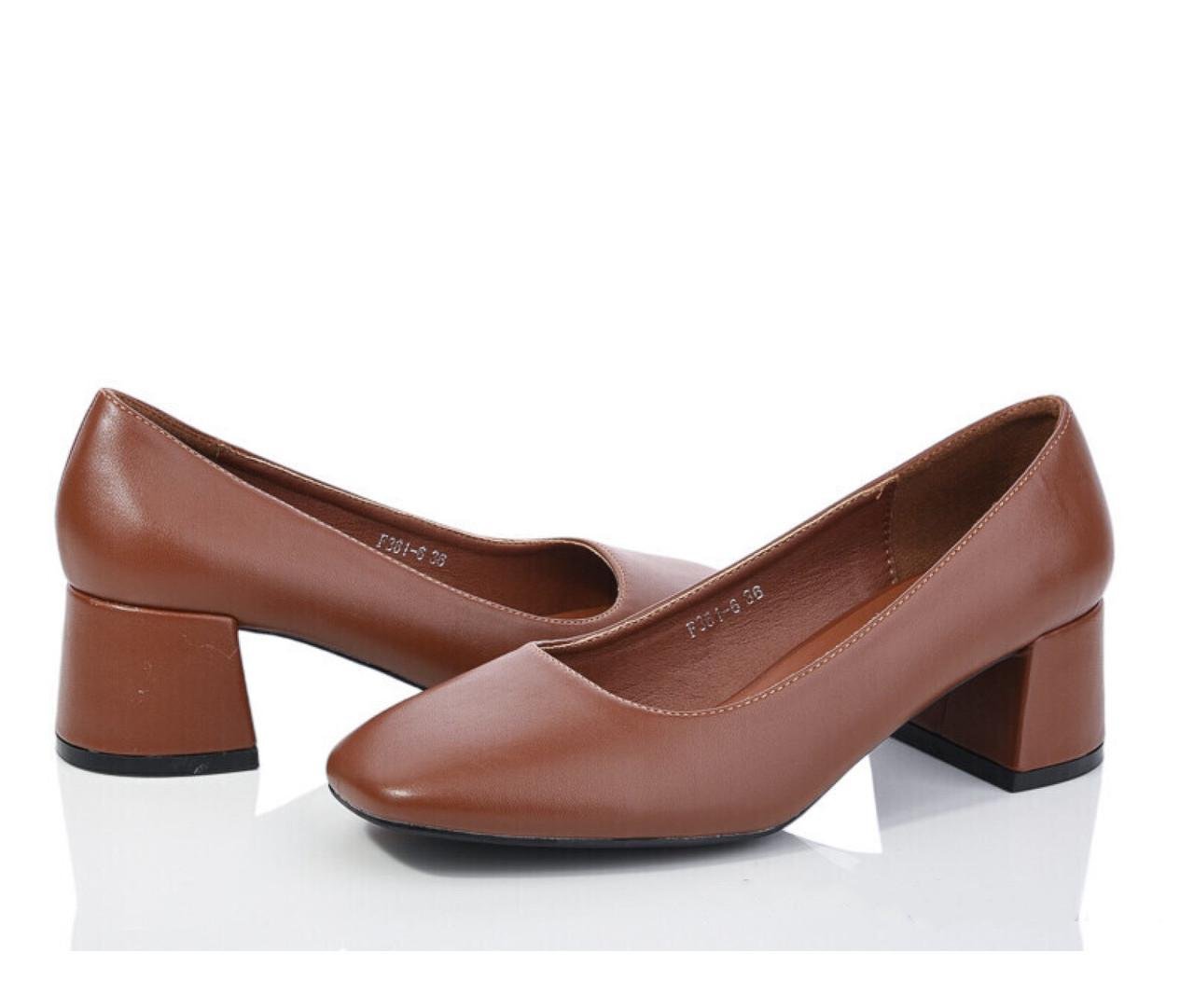 Туфли женские Loretta р. 40 Коричневый (F3616)