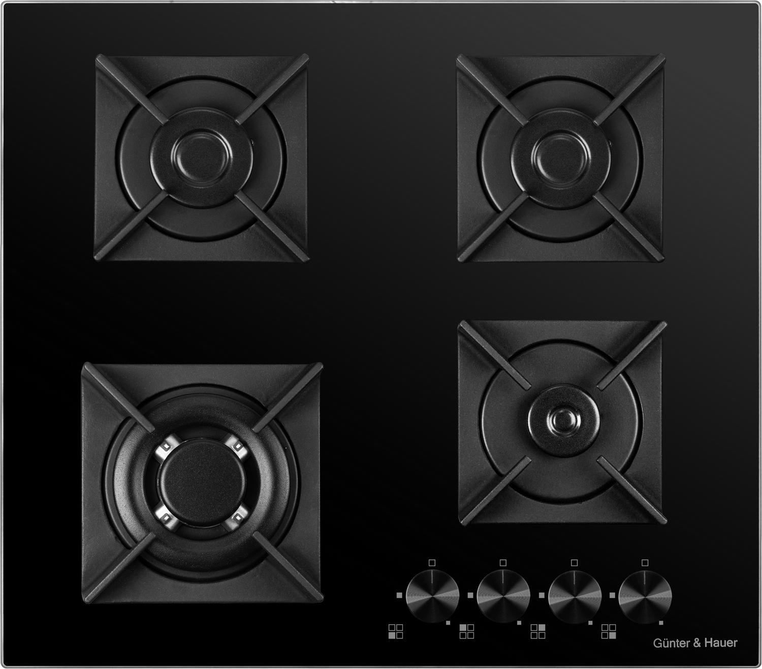 Варочная поверхность газовая Gunter&Hauer GL 68 BL - фото 2 Варочная поверхность газовая Gunter&Hauer GL 68 BL - фото 2