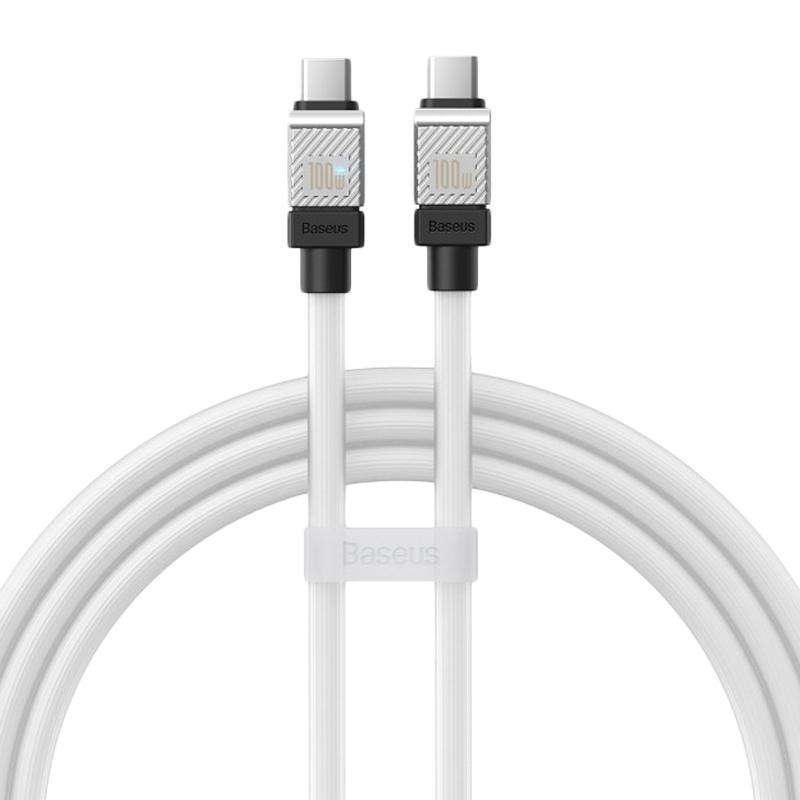 Кабель USB Baseus CoolPlay Series Type-C to Type-C CAKW000202 100 W 1 м White