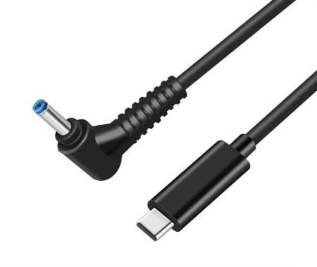 Кабель питания для зарядки ноутбука от повербанка HP USB Type-C 65W DC 4,5х3,0х0,6