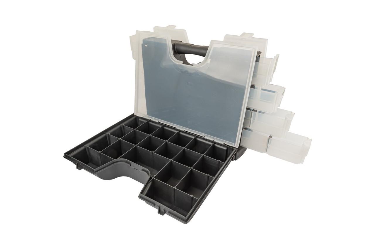 Органайзер двосторонній з ручкою 14" 360х290х195 мм 49 секцій - фото 4