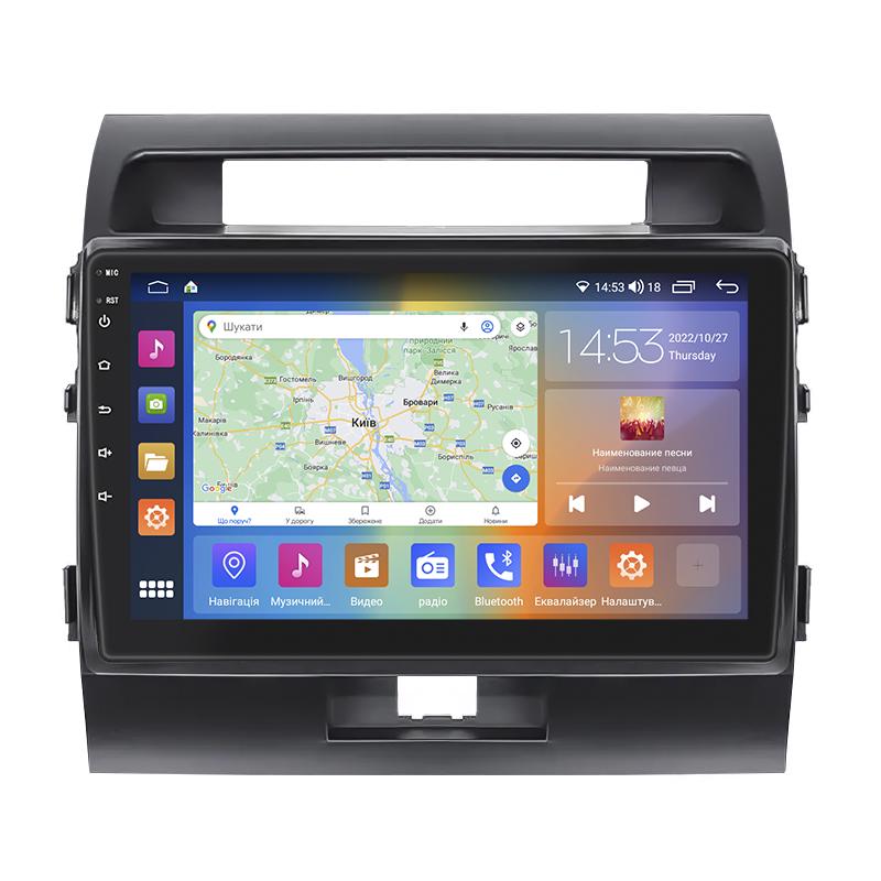 Штатная магнитола Lesko для Toyota Land Cruiser 200 Series Рестайлинг 1 2012-2015 экран 10" 2/32Gb CarPlay 4G Wi-Fi GPS Prime