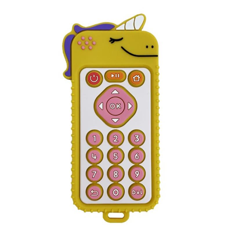 Прорезыватель силиконовый пульт Единорог MGZ-0425 Yellow (56532)