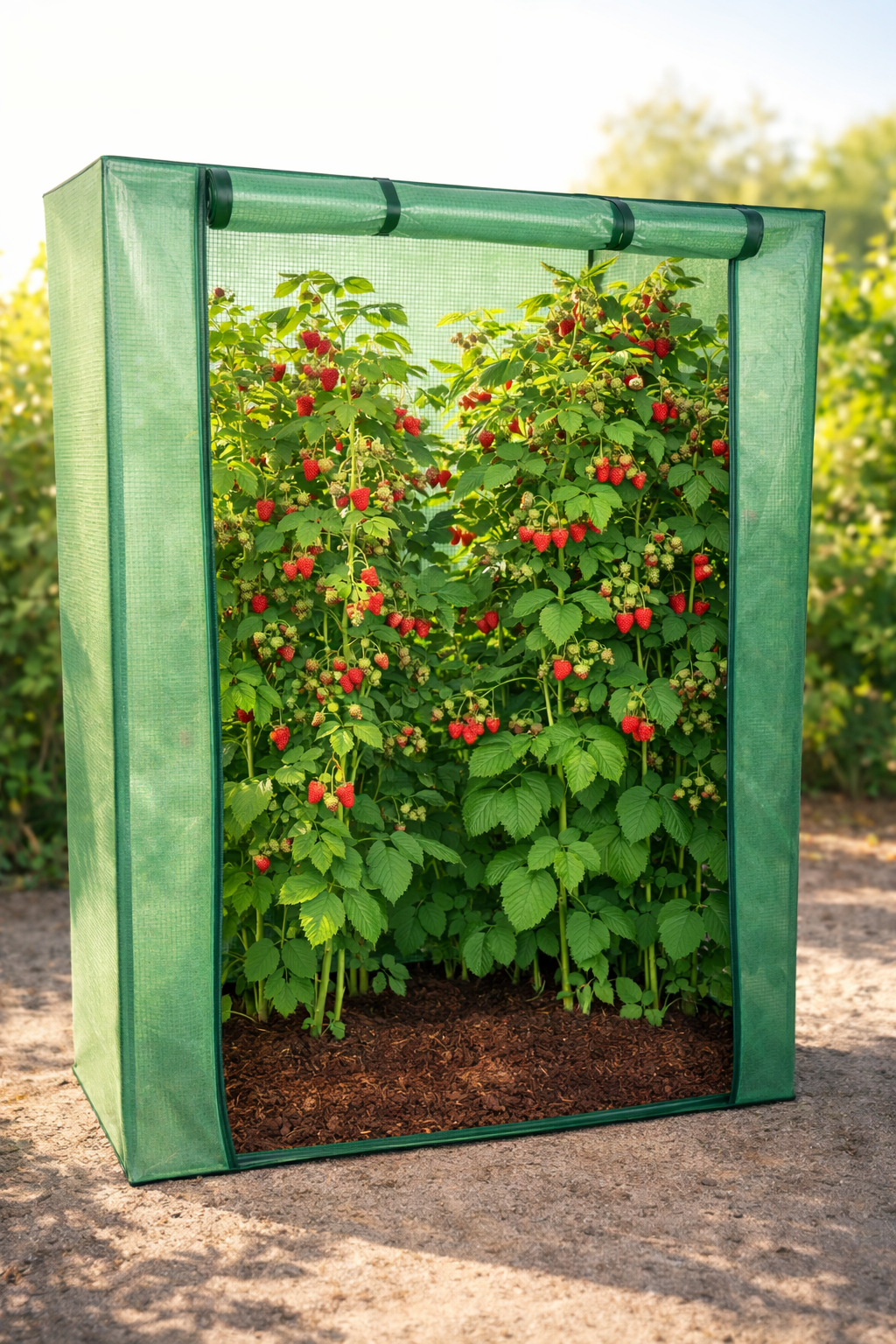 Теплица садовая GardenLine TUN0396 односкатная вертикальная 1x0,5x1,5м 0,5м2 Зеленый