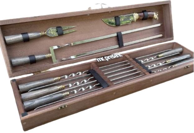 Набор шампуров Lux-Premium №10 ручной работы (19217427)