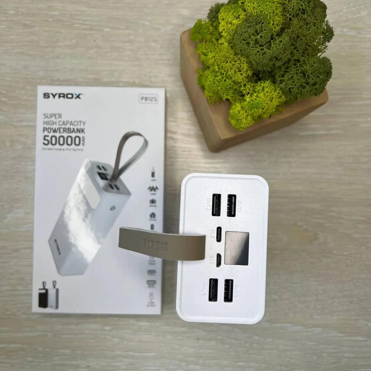 Повербанк SYROX PB125 4 USB 5 В/2 А 50000 mAh White - фото 6