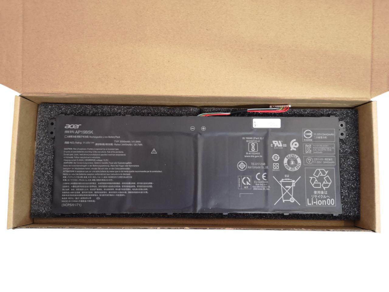 Акумулятор для Acer Aspire 3 A314-22/A315-23/Chromebook 15 CB315-3H-C11F/Swift 3 SF314-42/AP19B8K/AP19B5K 3550 mAh 41Wh (000012512)