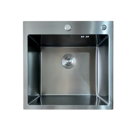 Мойка Mixxus MH5050 Micro Decor Graphite 3.0/0.8 из нержавеющей стали 500х500х215 мм Графитовый MI8213)