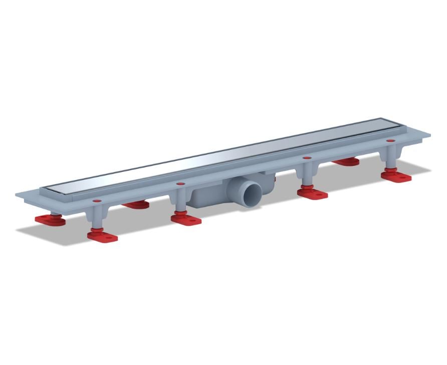 Трап линейный ANIPlast с нержавеющей глянцевой решеткой Stil 650х62 мм (TL1165GEU)