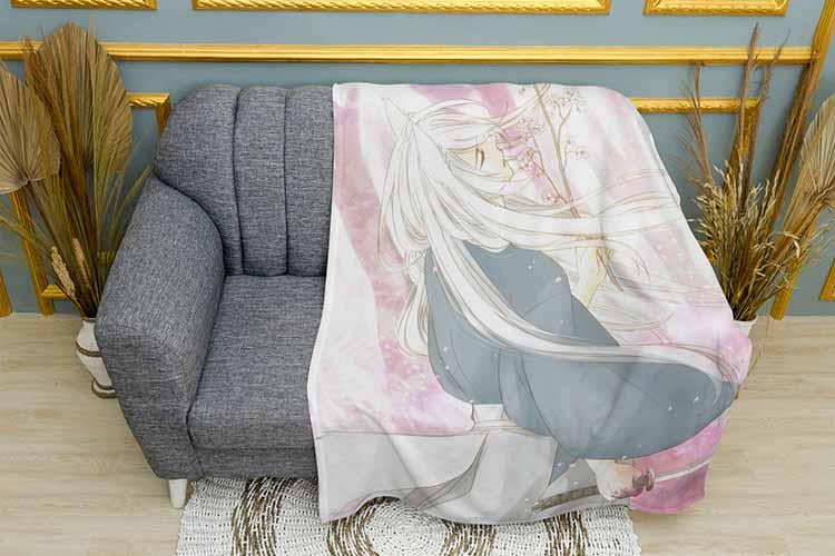 Плед Tomoe with sakura Nice to Meet You Kami-sama плюш одношаровий 135х150 см (113730)