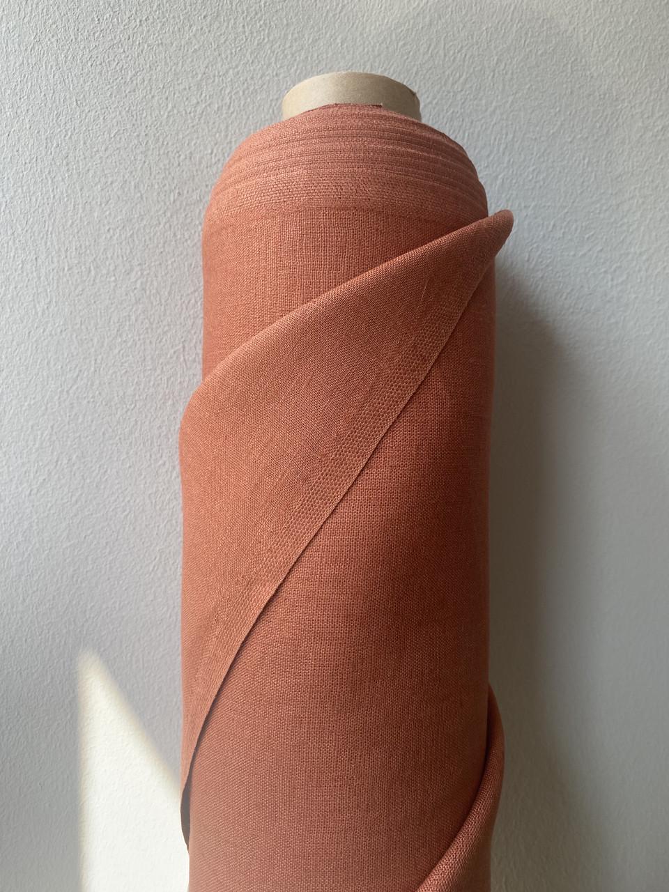 Тканина LINEN PLUS 100% льон 143 см 1682 Теракотовий - фото 5 Тканина LINEN PLUS 100% льон 143 см 1682 Теракотовий - фото 5