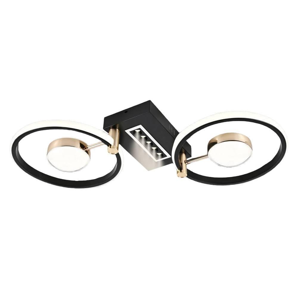 Люстра LED на пульте Svet SY-16054/2 BK+FGD 85W Черно-золотой Люстра LED на пульте Svet SY-16054/2 BK+FGD 85W Черно-золотой