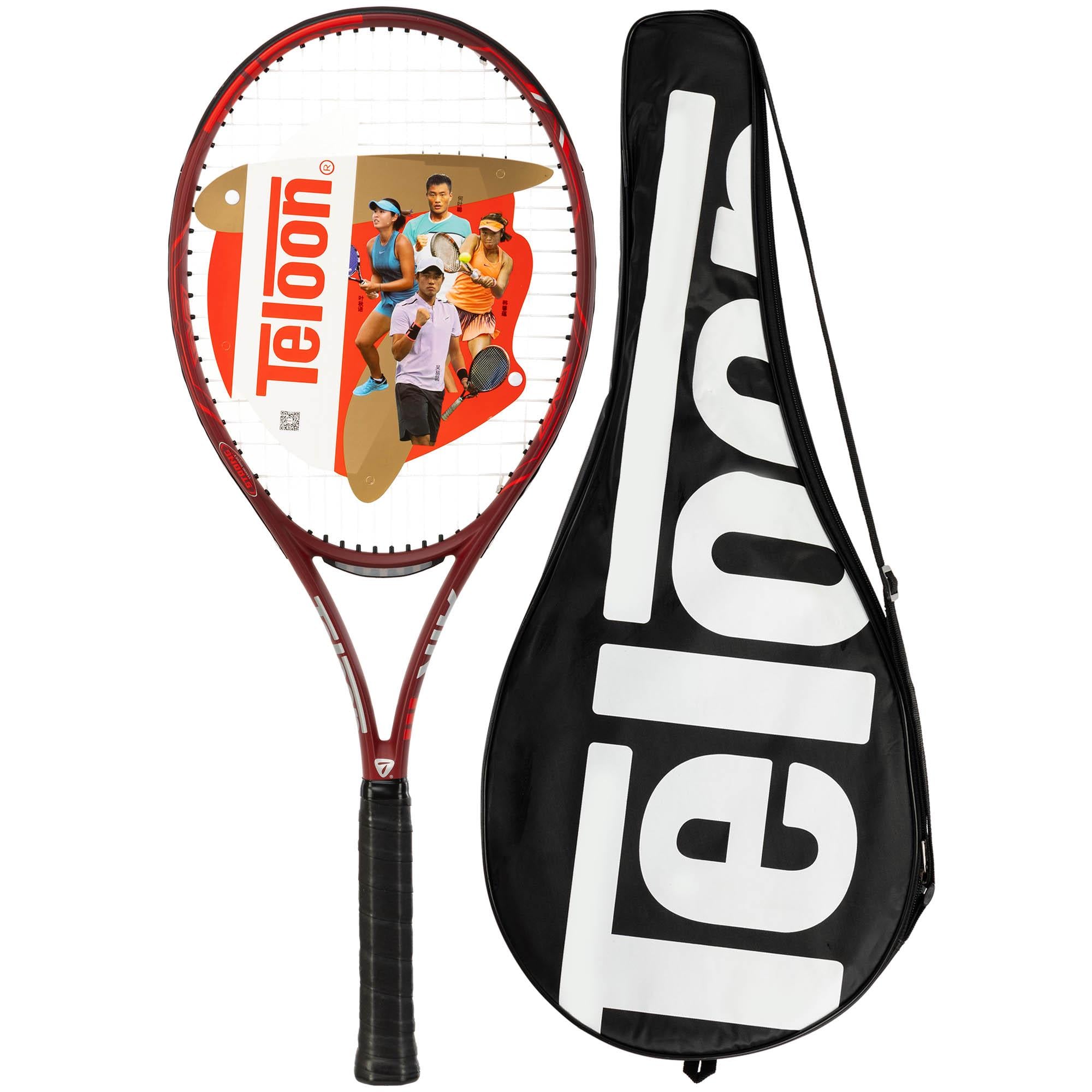 Ракетка для великого тенісу TELOON AIR-III алюміній 290 г Бордово-червоний (AIR-III)
