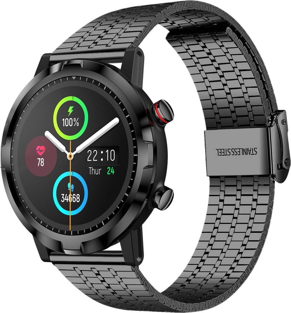 Браслет металлический Counic для Haylou Smart Watch RT LS05S Black (34129-2B)