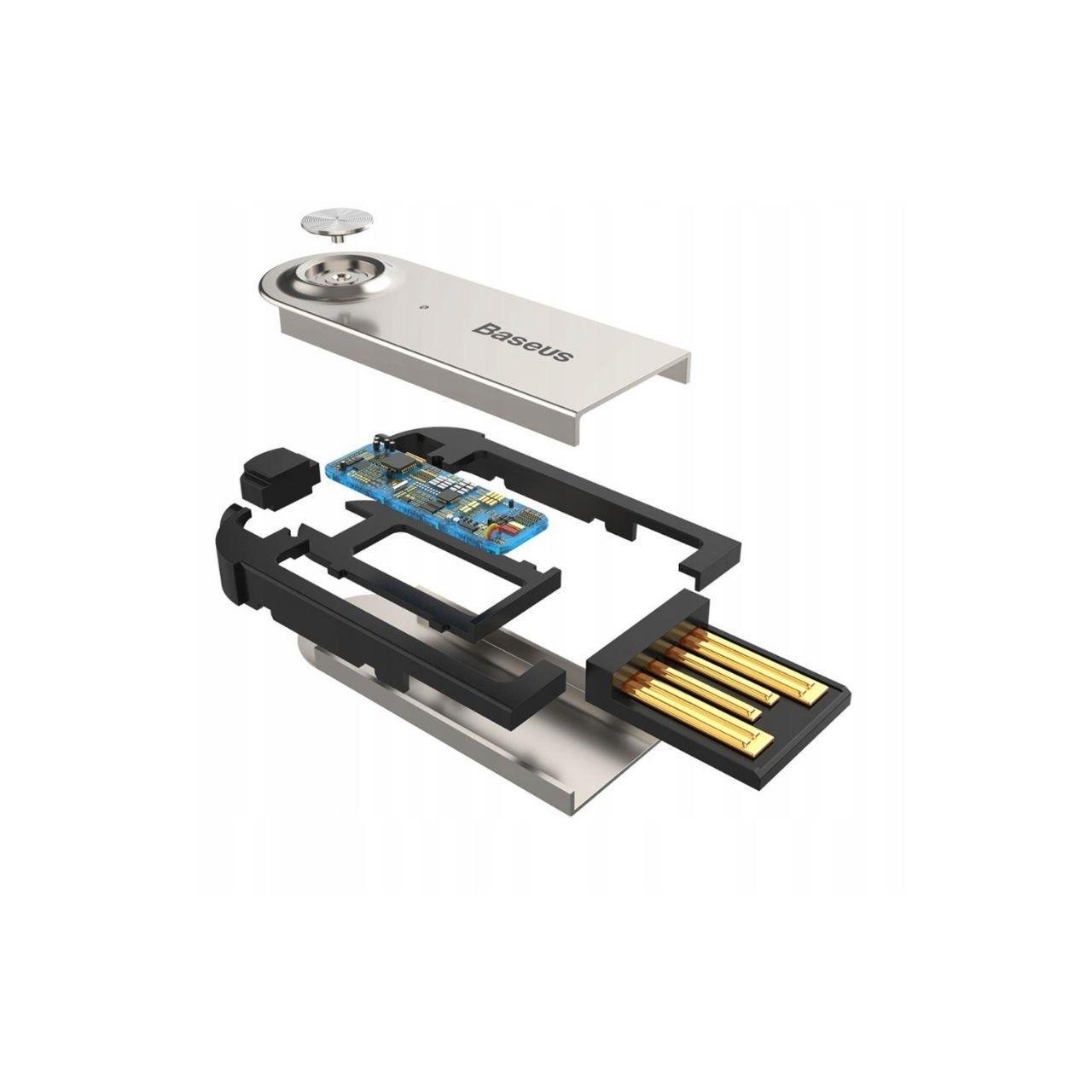 Bluetooth-ресивер AUX для автомобіля Baseus BA01 USB Wireless adapter cable Black (29527461) - фото 3