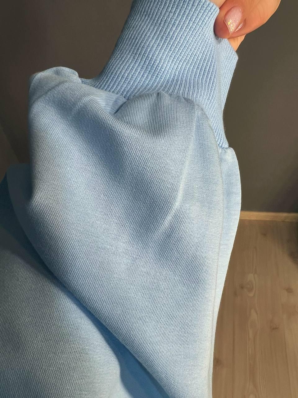 Світшот жіночий MY CITY 3044 широкий дуже вільного крою OS Блакитний (1713) - фото 6 Світшот жіночий MY CITY 3044 широкий дуже вільного крою OS Блакитний (1713) - фото 6