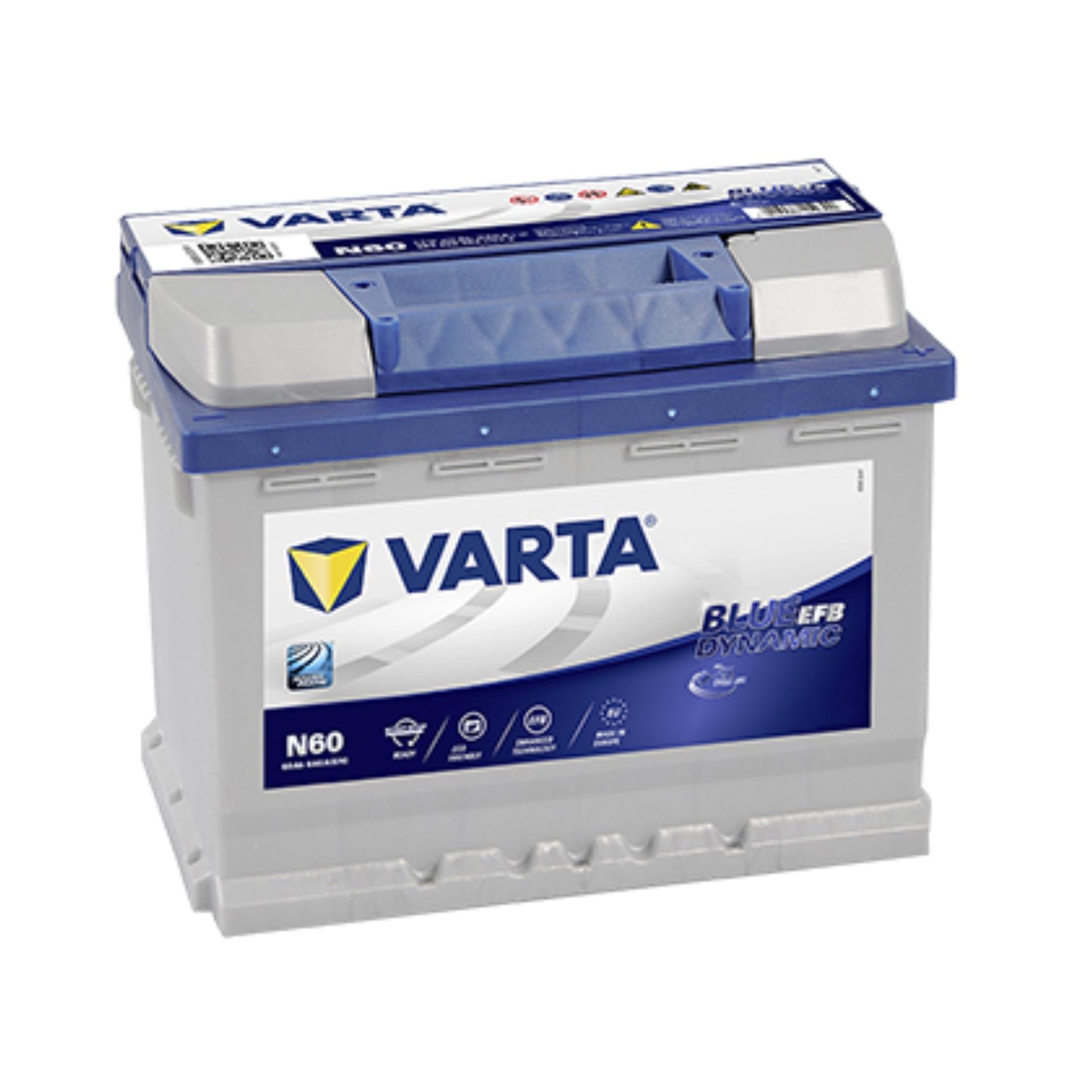 Аккумулятор Varta Blue Dynamic 60 Ah/12V 0 плюс справа