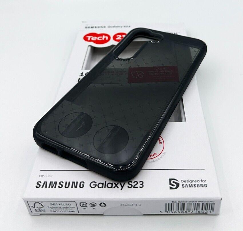 Противоударный чехол силиконовый Tech21 Evo Check для Samsung Galaxy S23 (6.1") Black - фото 4