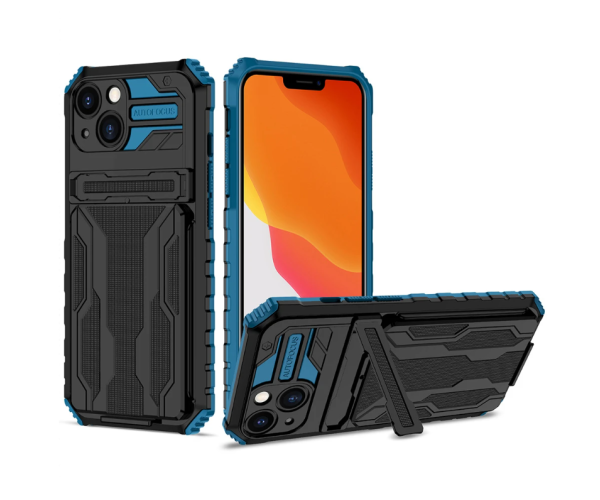 Чохол-накладка Armor Case with Card Slot для Apple iPhone 14 Plus Синій