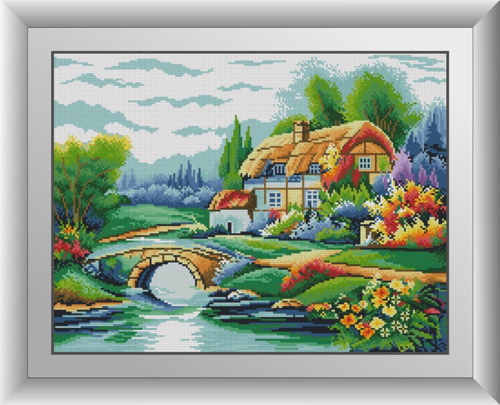 Алмазная мозаика Dream Art Дом у озера 41x54 см (DA.30577)