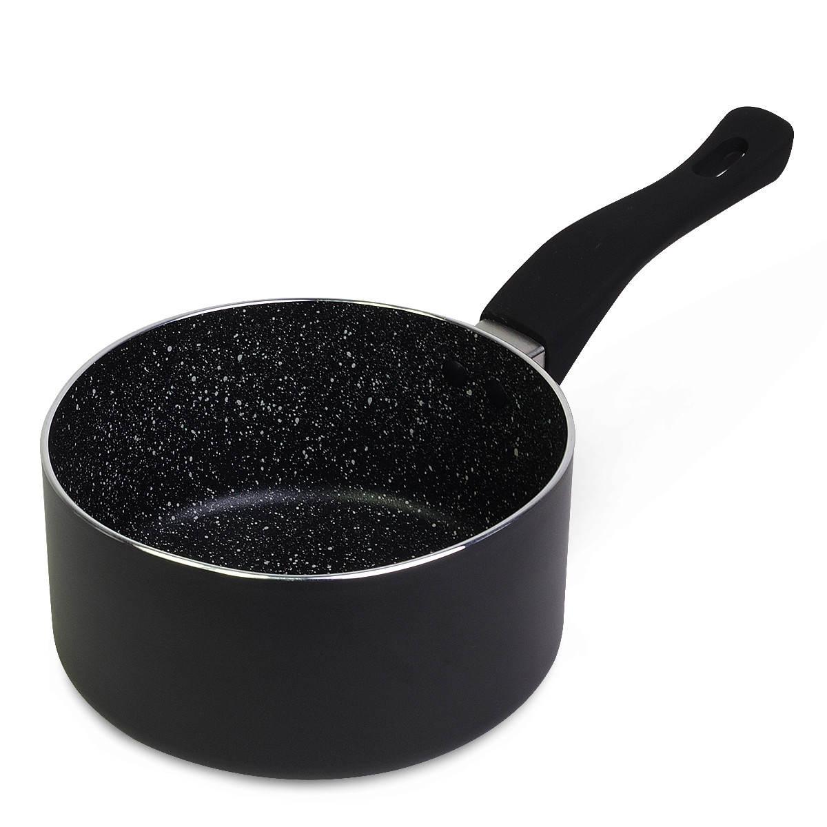 Ковш Kamille 1,3 л с мраморным покрытием для индукции и газа (KM-0613MR)