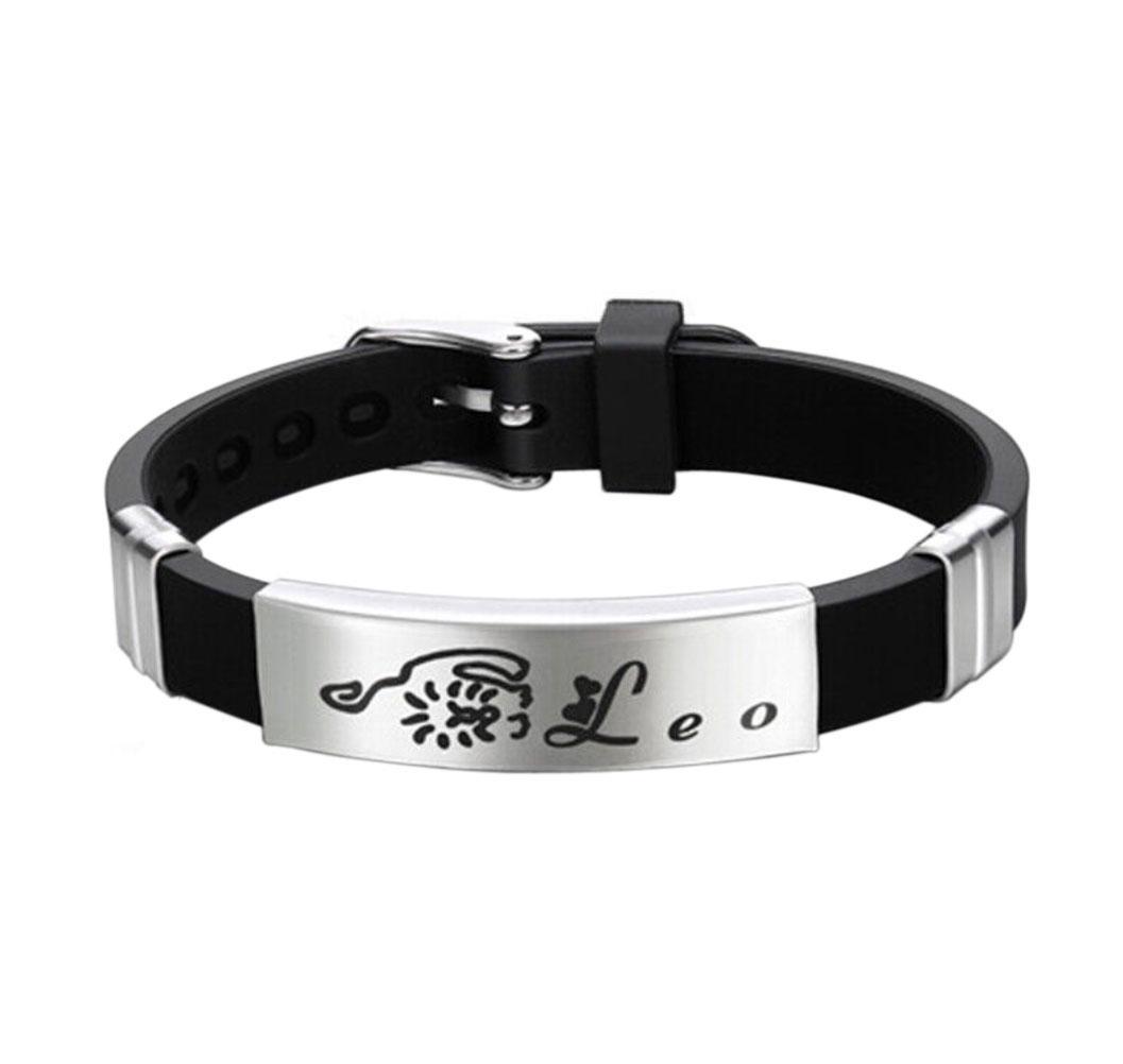 Браслет Primo Zodiac Leo Лев силиконовый Black (1958551479)