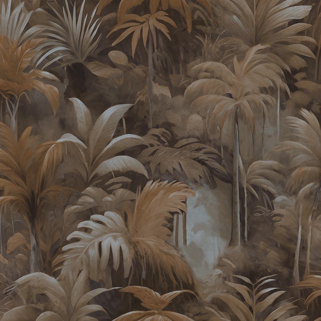Обои флизелиновые DU&KA Jungle 30100-4 винил горячего тиснения 1,06х10,05 м Коричневый