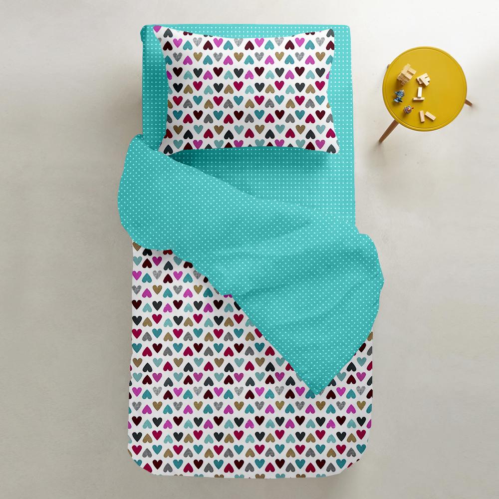 Набір дитячих простирадл COSAS на резинці Drop mint/Drop malina (4822052023952) - фото 7 Набір дитячих простирадл COSAS на резинці Drop mint/Drop malina (4822052023952) - фото 7