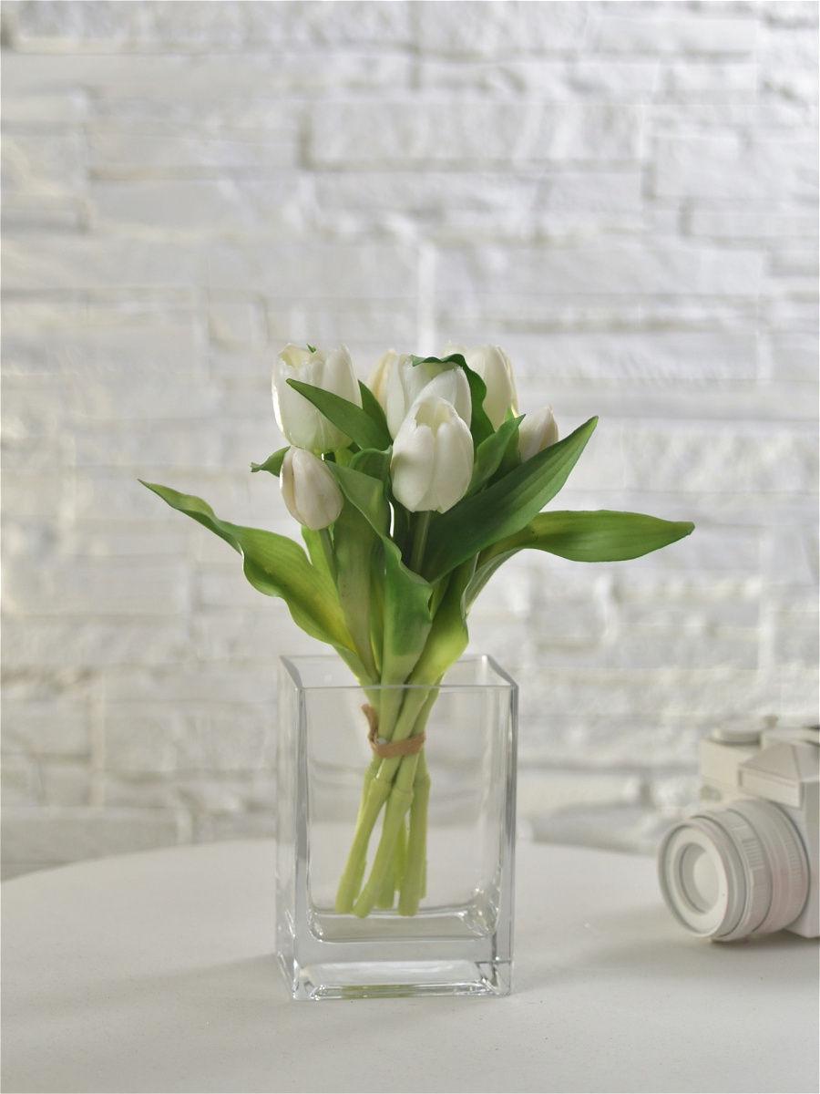 Тюльпан букет Indigo Premium 7 голів 30 см Білий (73229-1) - фото 5 Тюльпан букет Indigo Premium 7 голів 30 см Білий (73229-1) - фото 5