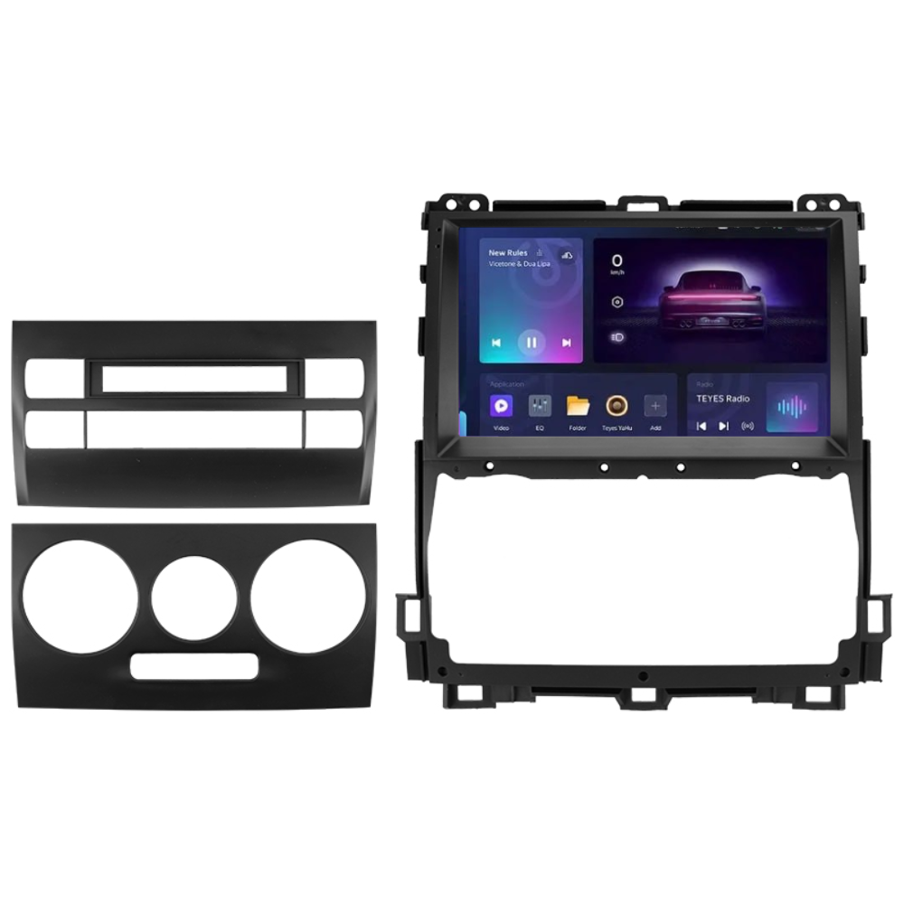 Магнитола штатная Teyes CC3 2K 6/128 GB для 360 ° Toyota Land Cruiser Prado 120 3 III 2002-2009 г. F3 9" (AR-80738)