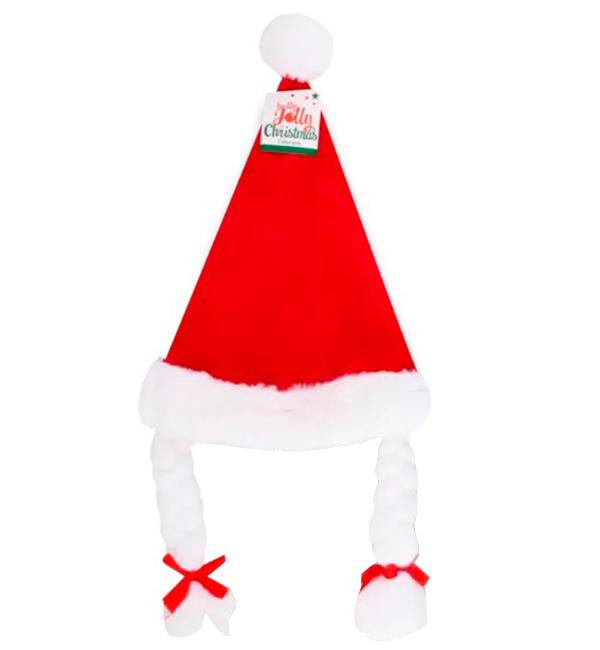 Новогодняя шапка 40х28 см Красный (414849)