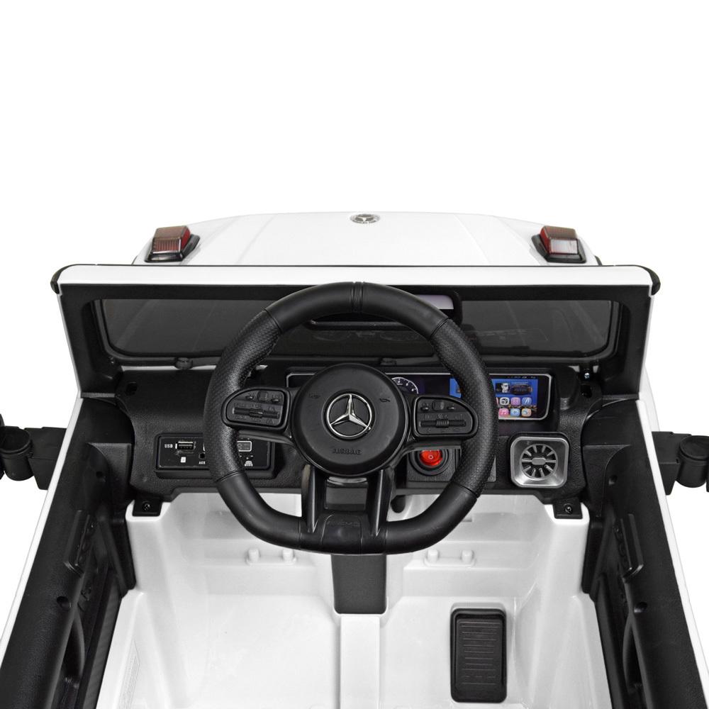 Електромобіль дитячий джип Mercedes G-Class M 4179EBLR 50 W Білий - фото 3